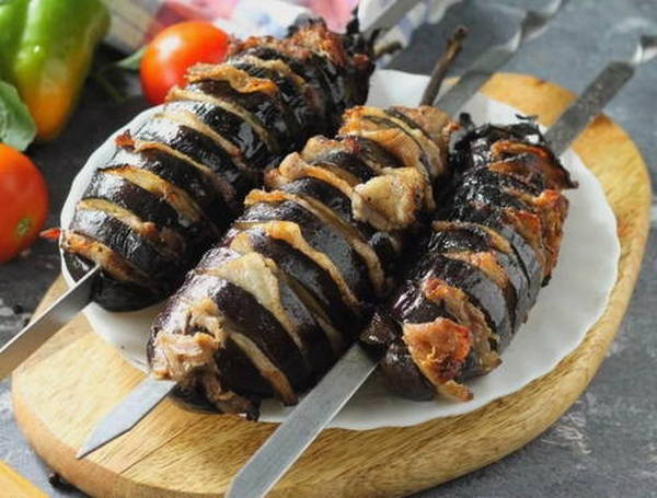 Рецепт баклажанів як шашлики
