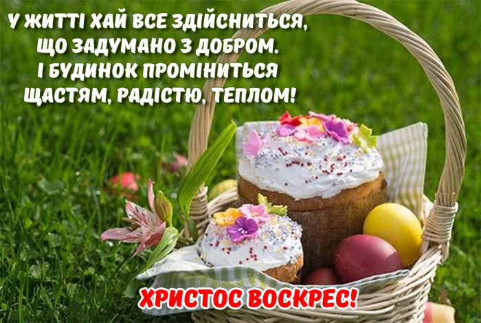 Смс привітання на Великдень