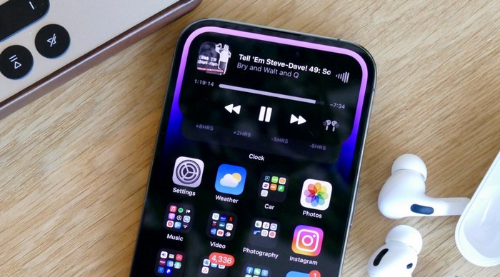 Dynamic Island на iphone 14