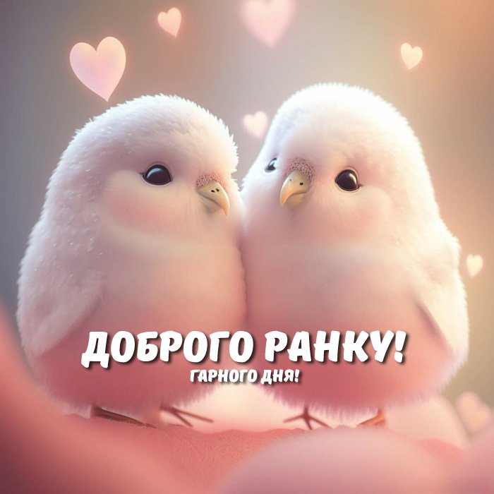 Листівка доброго ранку і гарного дня