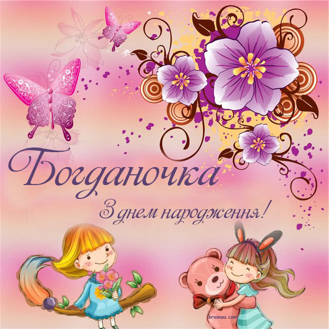 Картинка з Днем Народження Богдана