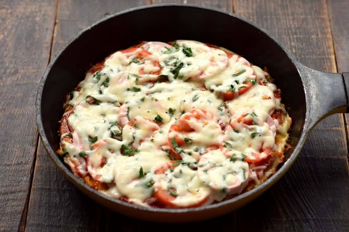 Піца на батоні покроково, фото