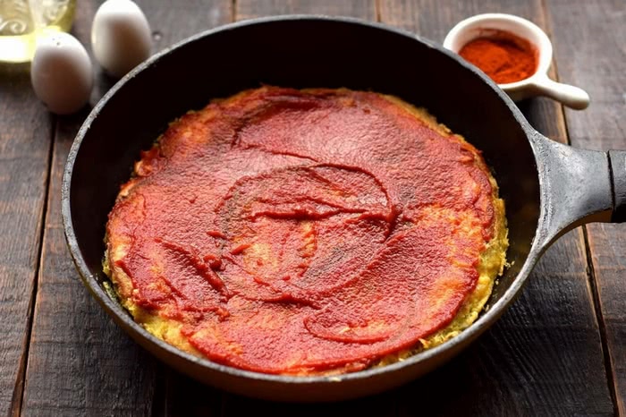 Піца на батоні покроково, фото