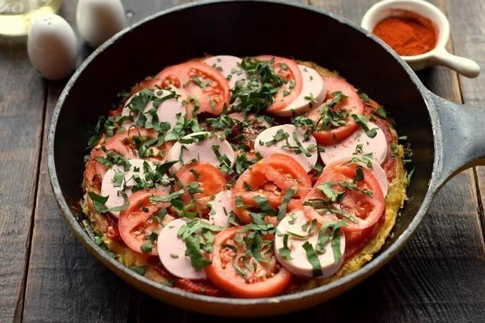 Піца на батоні покроково, фото