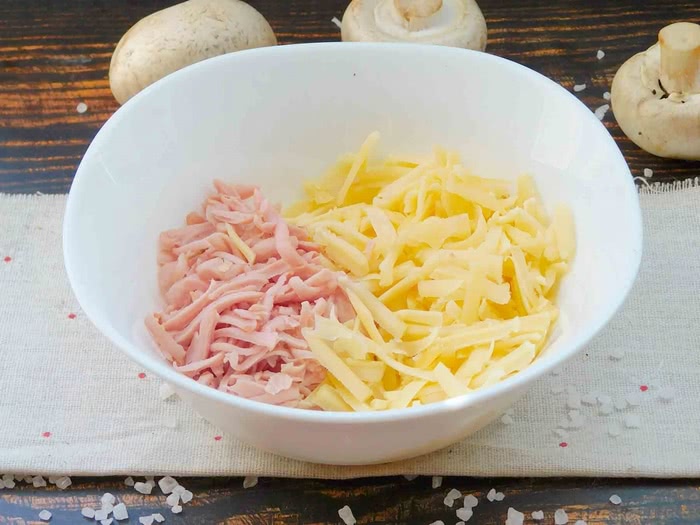 Рецепти фаршированих печериць