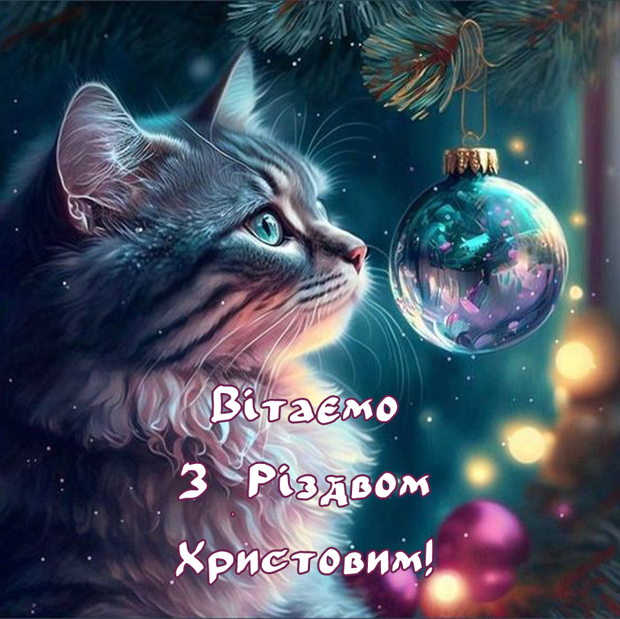 Картинка з Різдвом Христовим