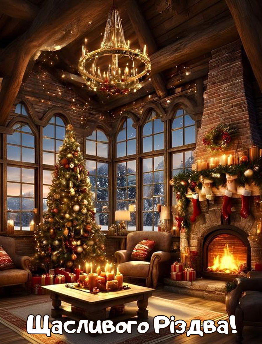 Картинка з Різдвом Христовим