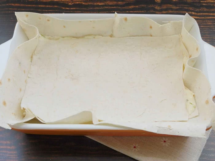 Рецепт сирного пирога з лаваша