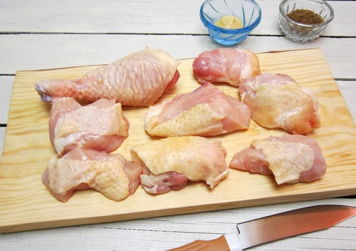 Рецепт курки з яблуками