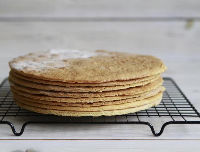 Рецепт медового торту на сковороді