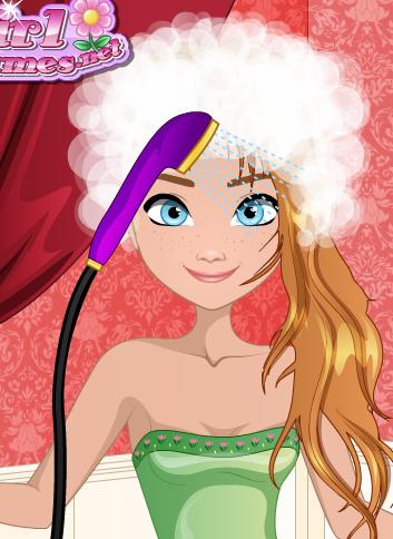 Гра зачіска Анни з Крижаного серця